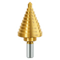 Titanium Step Drill Bit - 4241 HSS Step Bit with Two Straight Grooved