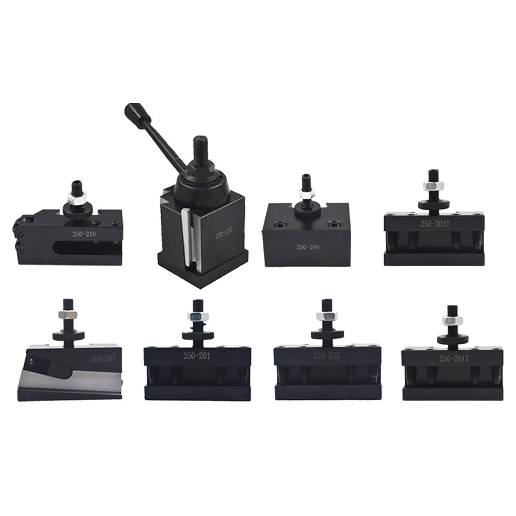 waltyotur BXA Tool Post Set 250-222 Tool Holder Set 10-15 Inch 8Pcs