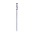 HUHAO 5/64 Inch Ball Nose Carbide End Mill,CNC Cutting Tools for Stainless Steel,Hardened Steels,High Temp Alloys,Medium Alloy Steels, 2 Flute,1/8" Shank