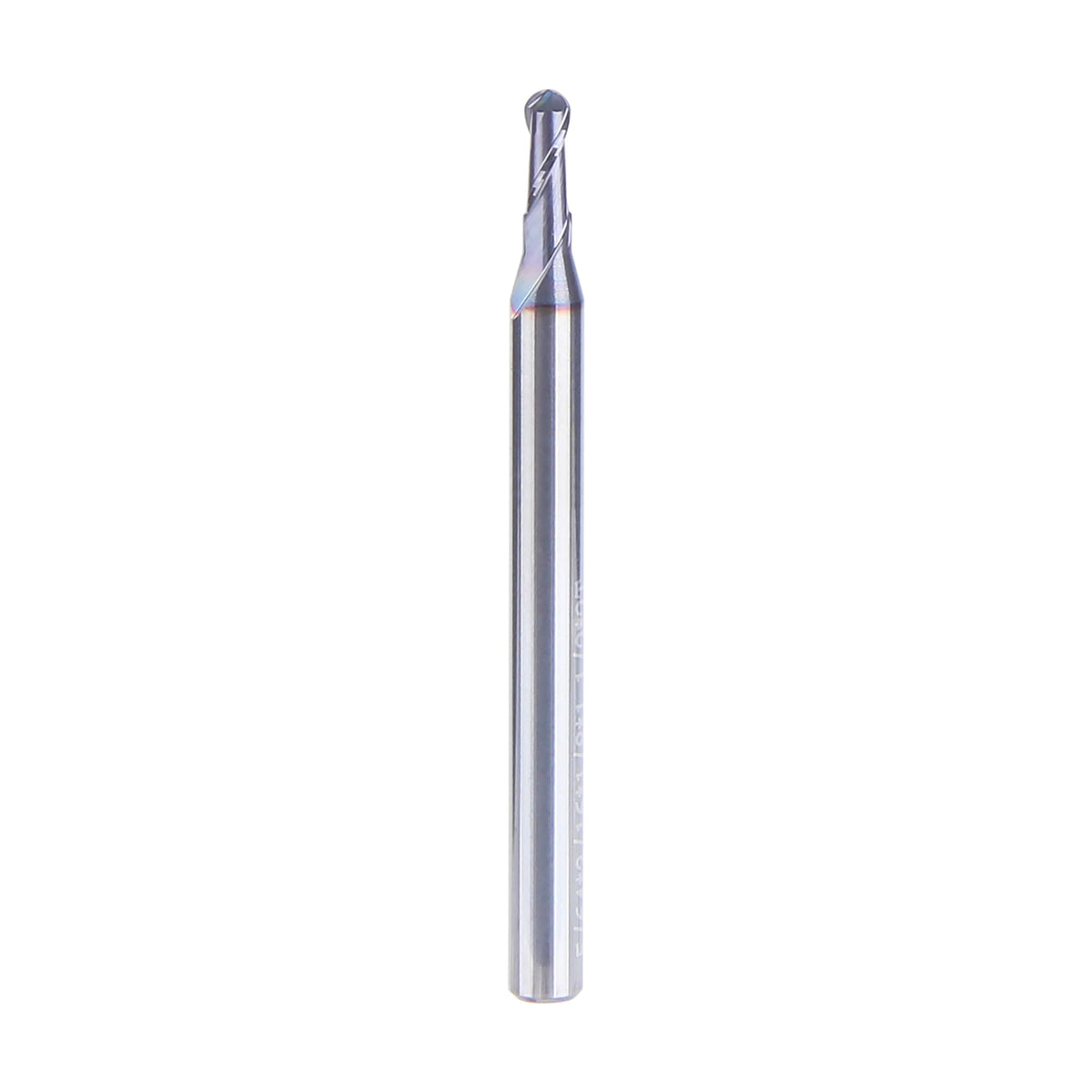 HUHAO 5/64 Inch Ball Nose Carbide End Mill,CNC Cutting Tools for Stainless Steel,Hardened Steels,High Temp Alloys,Medium Alloy Steels, 2 Flute,1/8" Shank