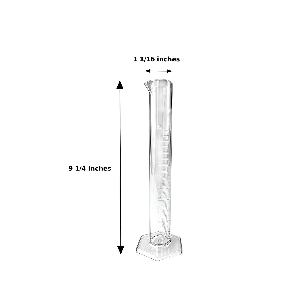 Fermentation Test Kit – 8" Italian Glass Triple Scale Hydrometer & 100cc Extra Clear Graduated Cylinder – Combo Kit