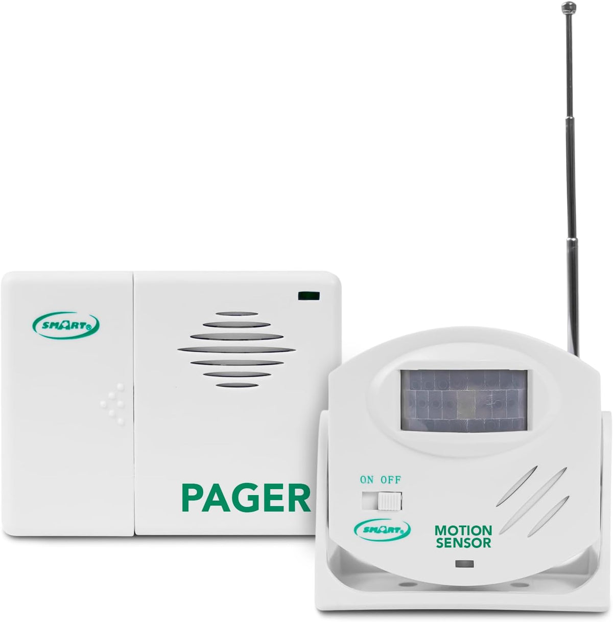 Smart Caregiver Wireless Motion Sensor Alarm System with Pager for Fall and Wandering Prevention | Mountable Motion