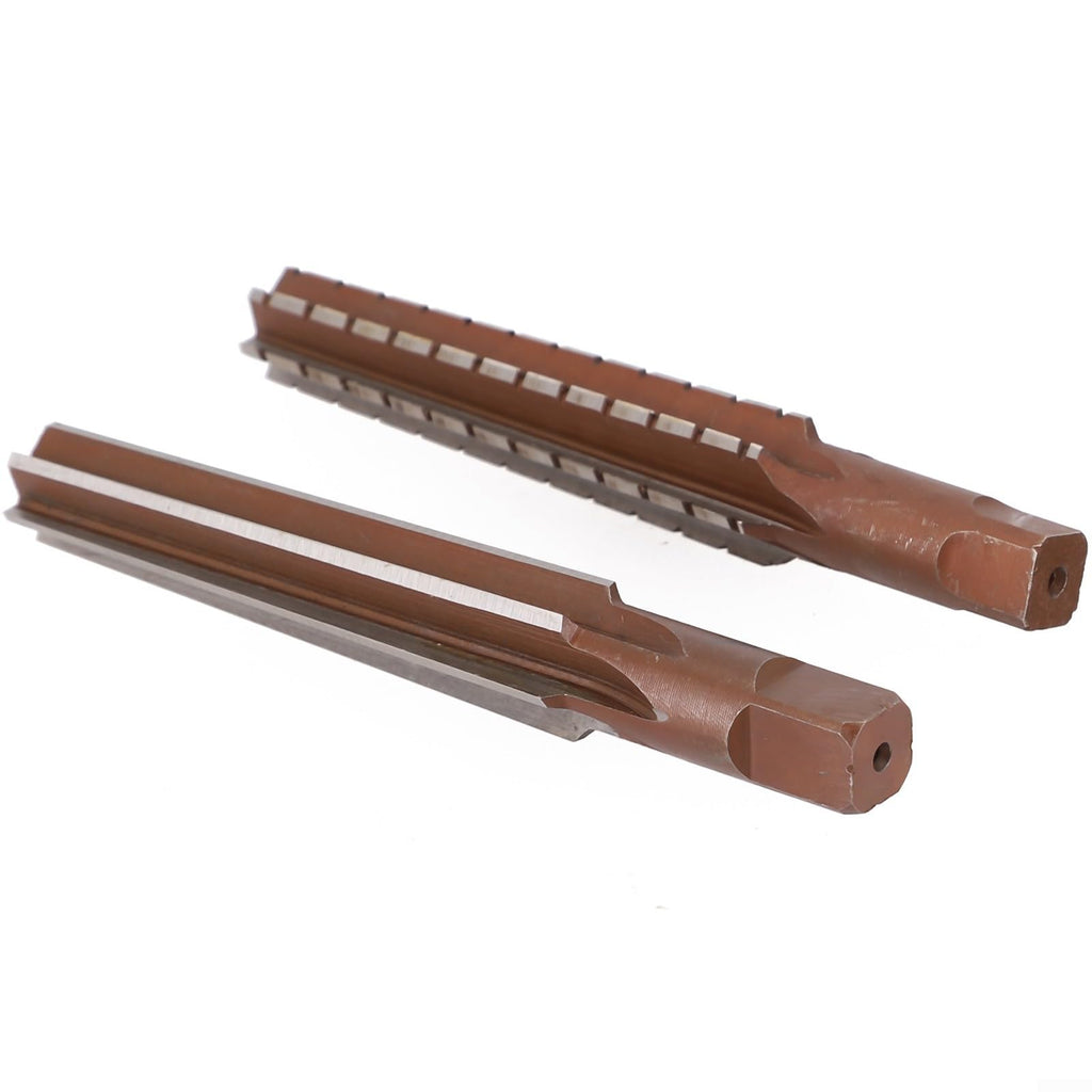 MT for morse Taper Hand Reamer Set for Roughing and Finishing, Alloy Tool Steel H8 Accuracy, Manual Drill Mill Machine Hole Processing for Aluminum Iron Copper (2 Pcs)(MT2 Set)