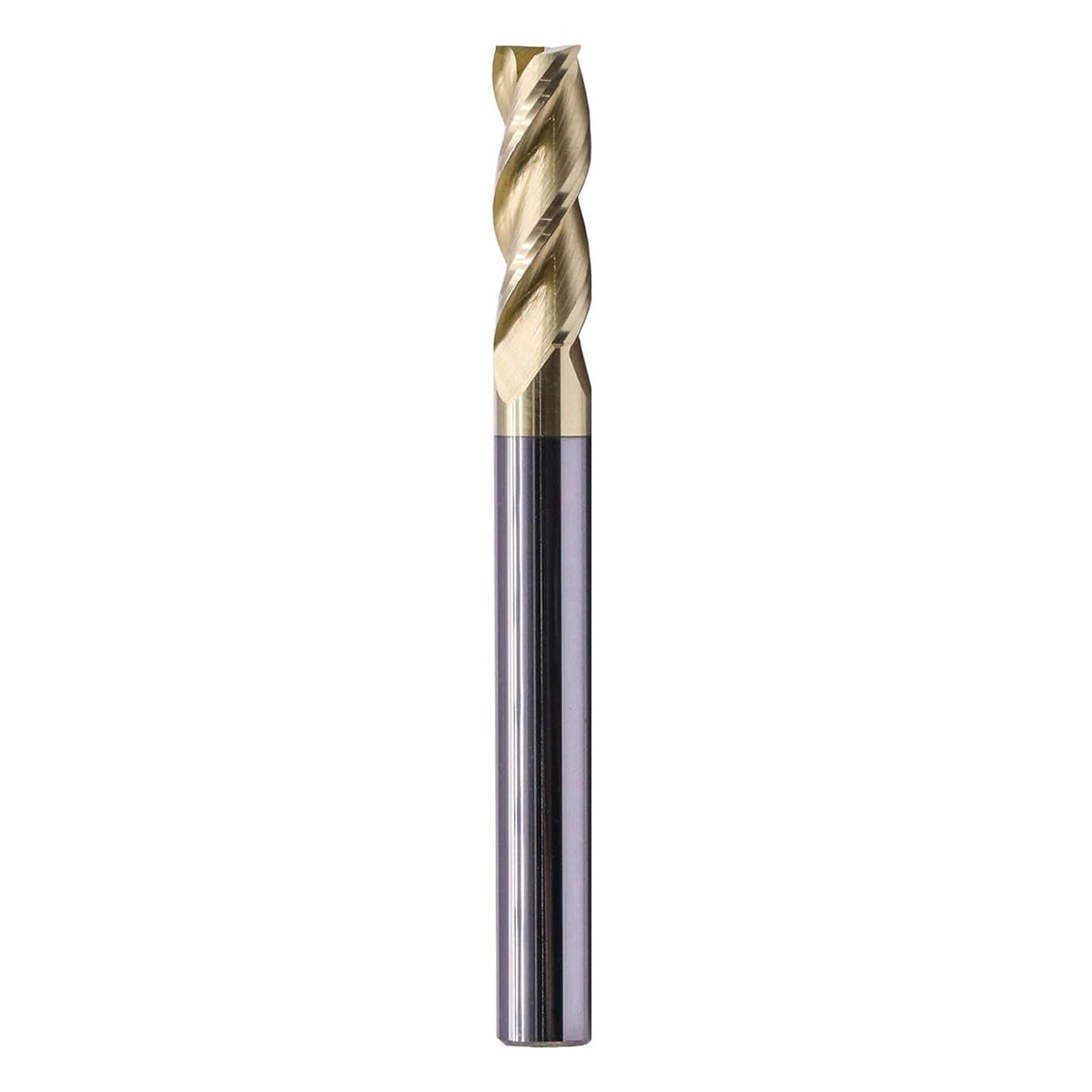 BestParts 1/4" 3 Flute Solid Carbide End Mill for Aluminum - ZrN Coated