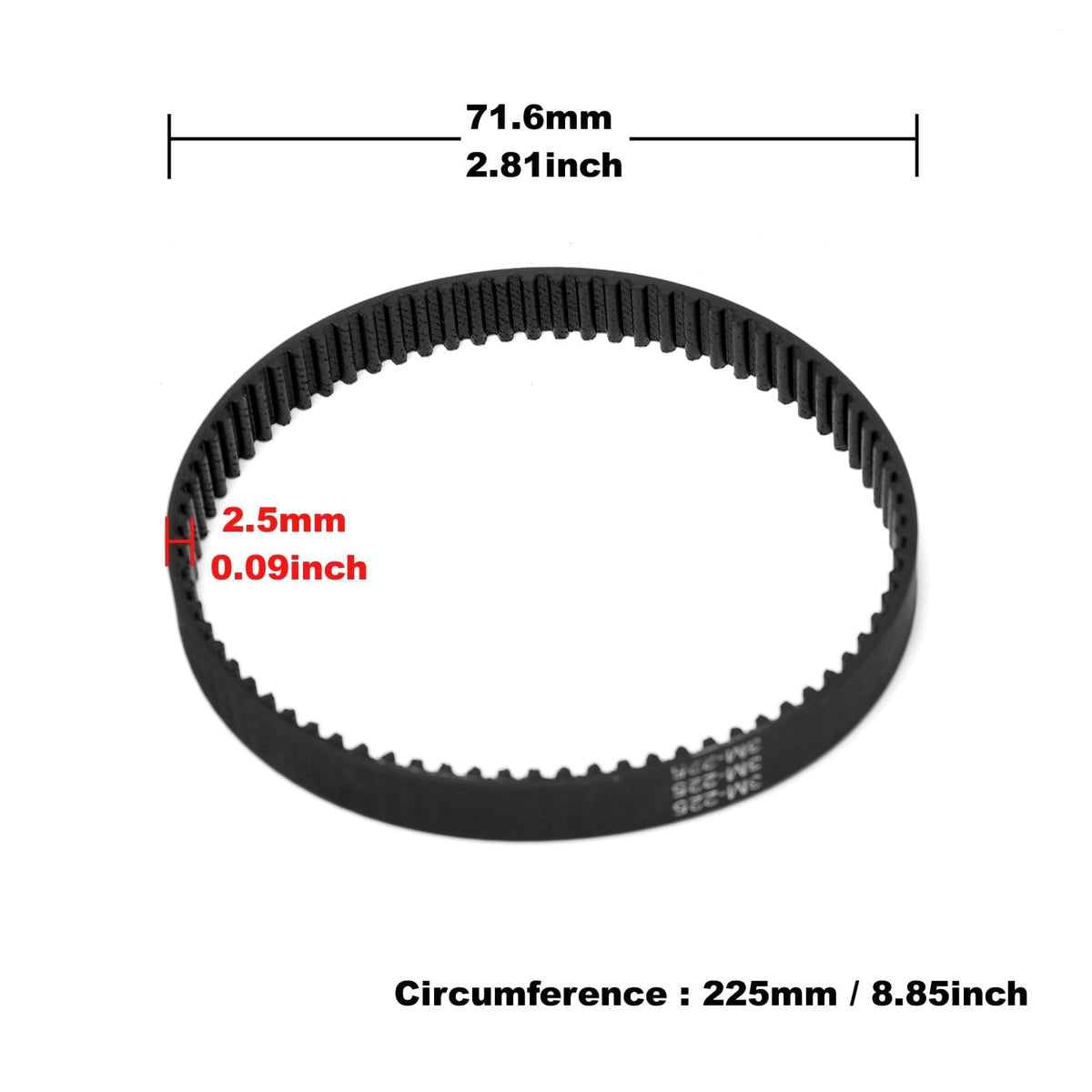 2pcs Planer Drive Belt 2604736001 Compatible with Bosch PHO100 PHO15-82