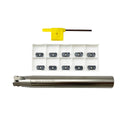 Zouzmin EXN03R C20‑20‑160 Milling Set 10Pcs LNMU0303ZER‑MJ Carbide Inserts