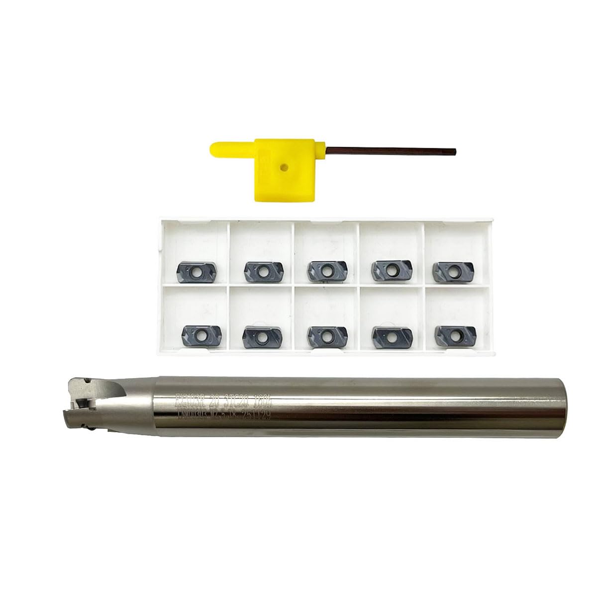 Zouzmin EXN03R C20‑20‑160 Milling Set 10Pcs LNMU0303ZER‑MJ Carbide Inserts