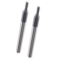 LU&MN Carbide Square End Mill, 4 Flute, 1/16", 2 Pieces