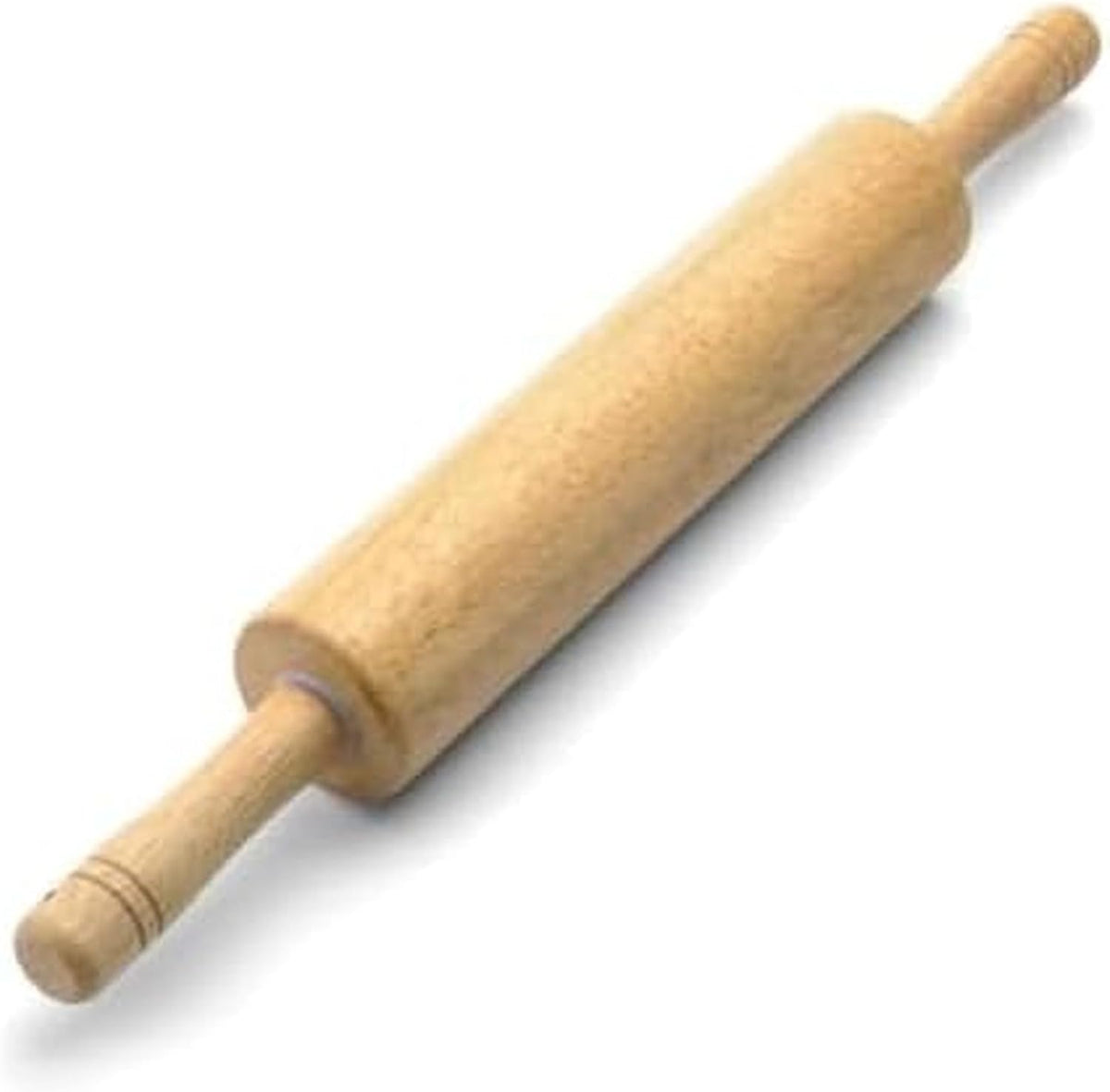 Classic Wood Rolling Pin, 18-Inch Hardwood Dough Roller for Baking Pizza, Pies, Pastry and Cookies, Ergonomic