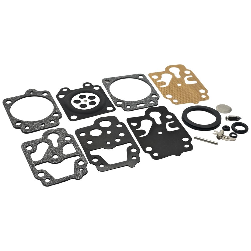 RUURUU 10pcs Carburetor Repair Gasket Kit for Honda GX25, GX35, HHB25, HHH25 - Replacement for Walbro K10-WYB, D20-WYJ
