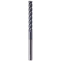 3/8" 4 Flute Solid Carbide Extra Long Square End Mill, 6" OAL, AlTiN Coated