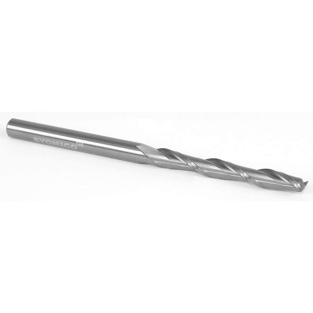 YONICO Upcut Router Bits Spiral 2 Flute Solid Carbide CNC End Mill 1/4-Inch Dia. 1/4-Inch Shank 31218-SC