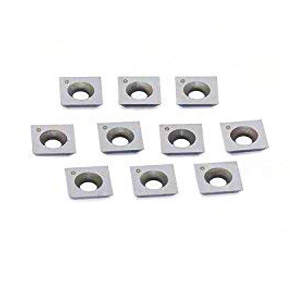 OSCARBIDE Square Carbide Inserts 10.5x10.5x2.0mm, 35°, 10pcs for Wood Planer