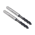 Boxonly Spiral Flute Thread Tap M5 x 0.8mm, for Processing Blind Holes and Sticky Materials, HSS Nitriding Coated, H2 Tolerance, Metric Machine Threading Tap Screw Thread Tapping Tool, 2pcs
