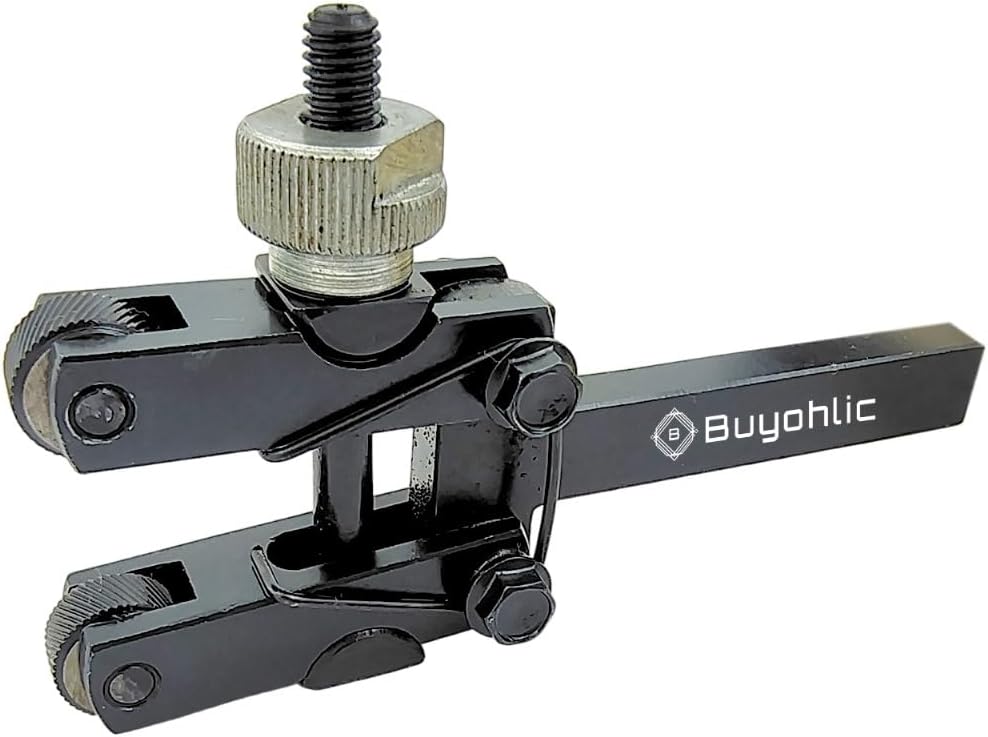 Buyohlic Knurling Tool for Lathe Machine (Clamp Type With Knob 3 to 20 mm Capacity, Tool Steel, 3/8'' X 3/8'' X 5-3/8'' Inch- 12 MM)