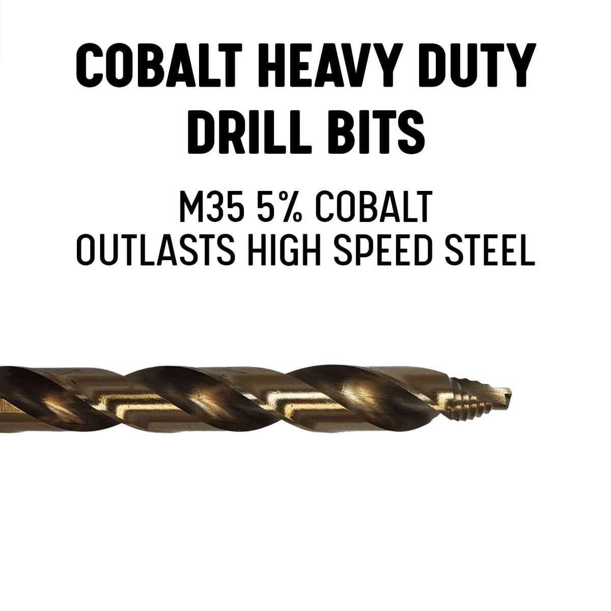 Drill America 5/16" Cobalt Stepped Point Drill Bit, GSC Series