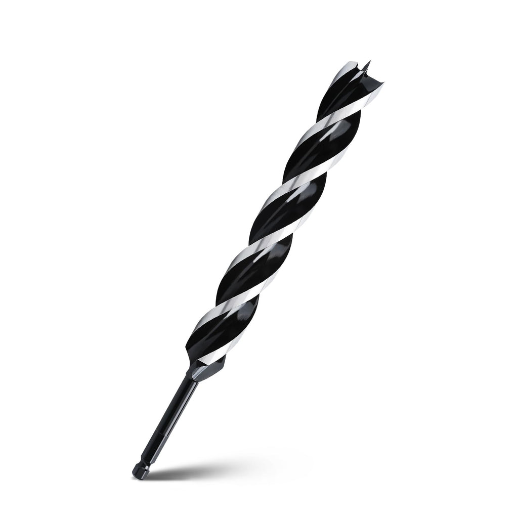 WOBLLMX 1-1/6" x 12" Auger Drill Bit for Wood,Hex Shank Tri Flute Drill Bit