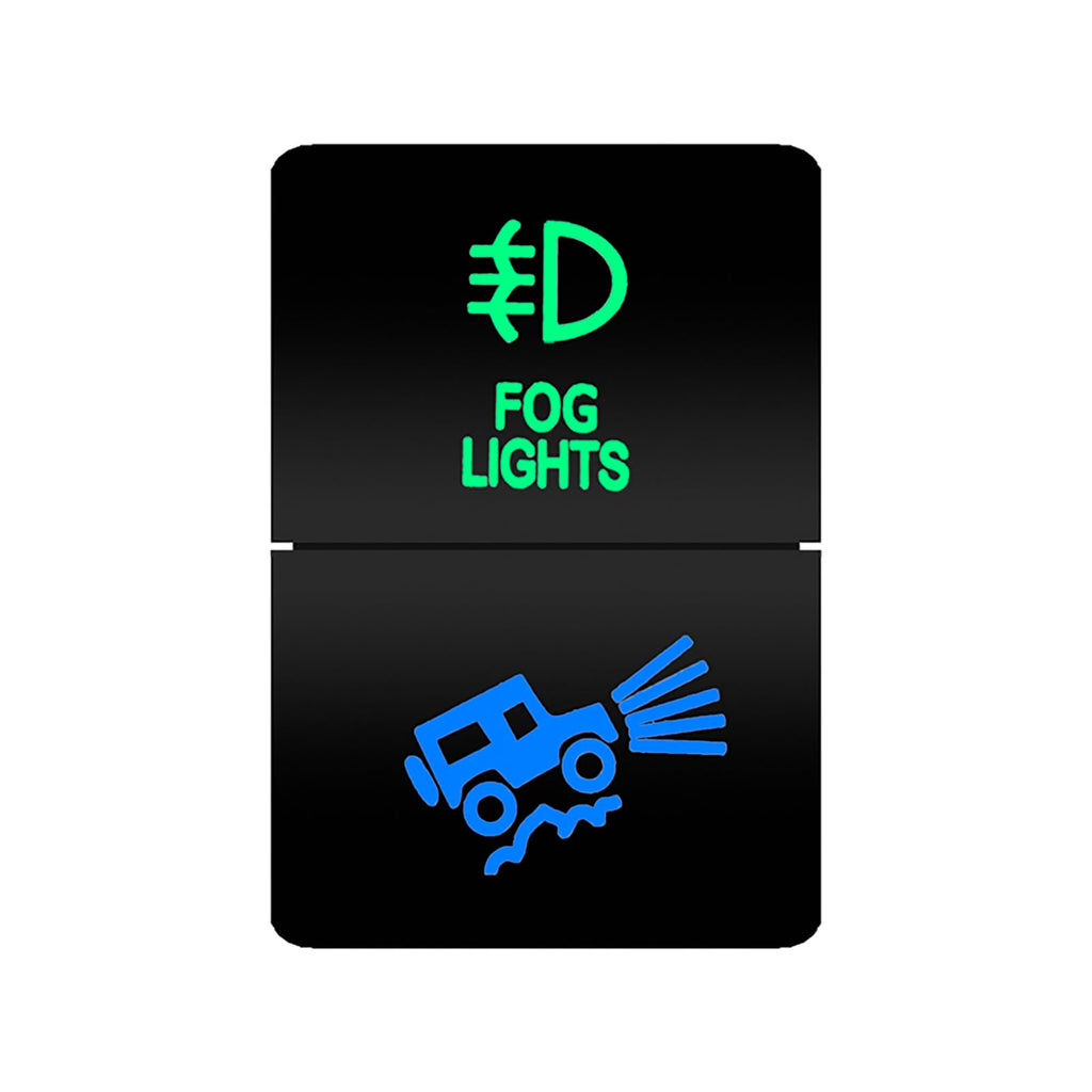 Fog Lights and Off Road Lights Dual Push Button Switch