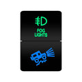 Fog Lights and Off Road Lights Dual Push Button Switch