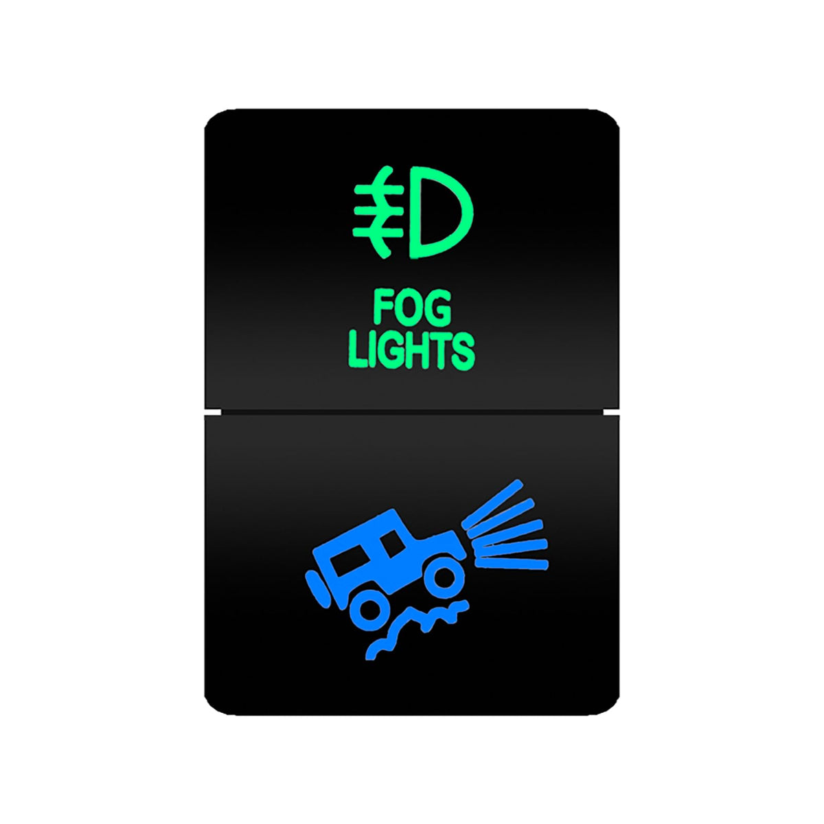 Fog Lights and Off Road Lights Dual Push Button Switch