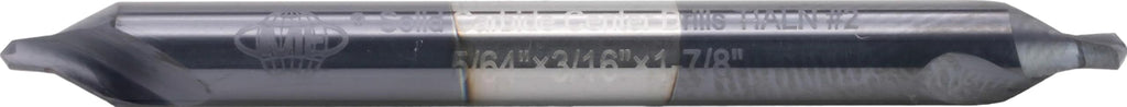CME Carbide Center Drill Set, #1 to #6 Sizes, TiAlN Coated, 6 pcs