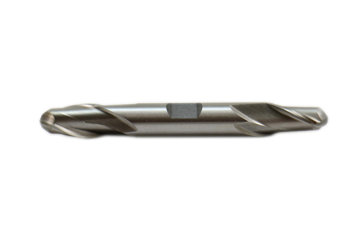 Shars 3/8" X 3/8" HSS 2 Flute Double End Ball Nose End Mill NEW 404-5984 !