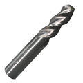 AX3 3-Flute 1/4" Carbide End Mill Ball Nose 3/4" LOC | Uncoated SCT10146