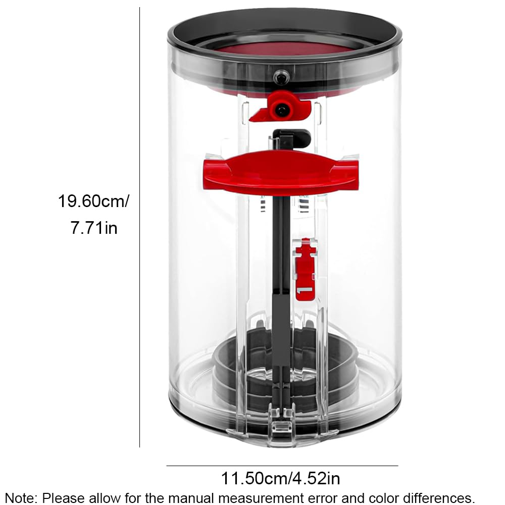 tooloflife Dust Bin Vacuum Dust Bucket Replacement Parts Compatible with Dyson V15 Detect SV14 SV15 SV17 SV22 SV28 Home Cleaning