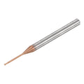 uxcell Square Nose End Mill, 1mm Solid Carbide AlTiSin Coated Long Reach CNC Router Bits 2 Flutes Milling Cutter with Extended Neck, 12mm Cutting Length 4mm Shank