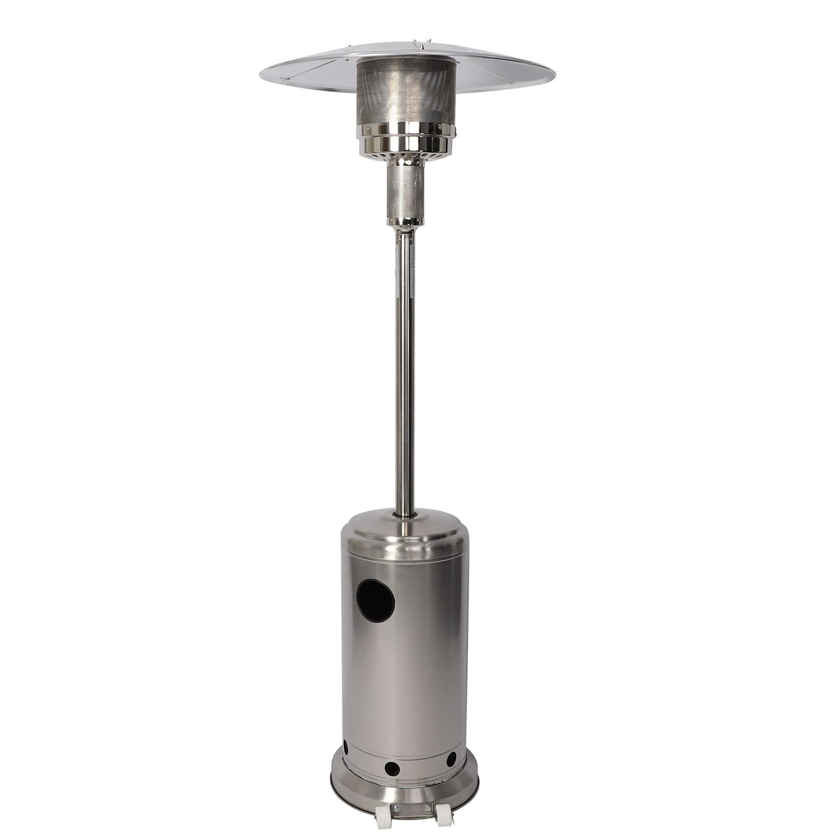 Stainless Steel Outdoor Heaters for Patio, LP Propane Heater Standing with Anti-tilt Switch for Garden Wedding Party
