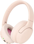 Active Noise Cancelling Headphones, Over-Ear Headphones Pink | Wireless Blutooth Headphones with100H Playtime