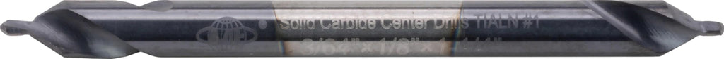 CME Carbide Center Drill Set, #1 to #6 Sizes, TiAlN Coated, 6 pcs