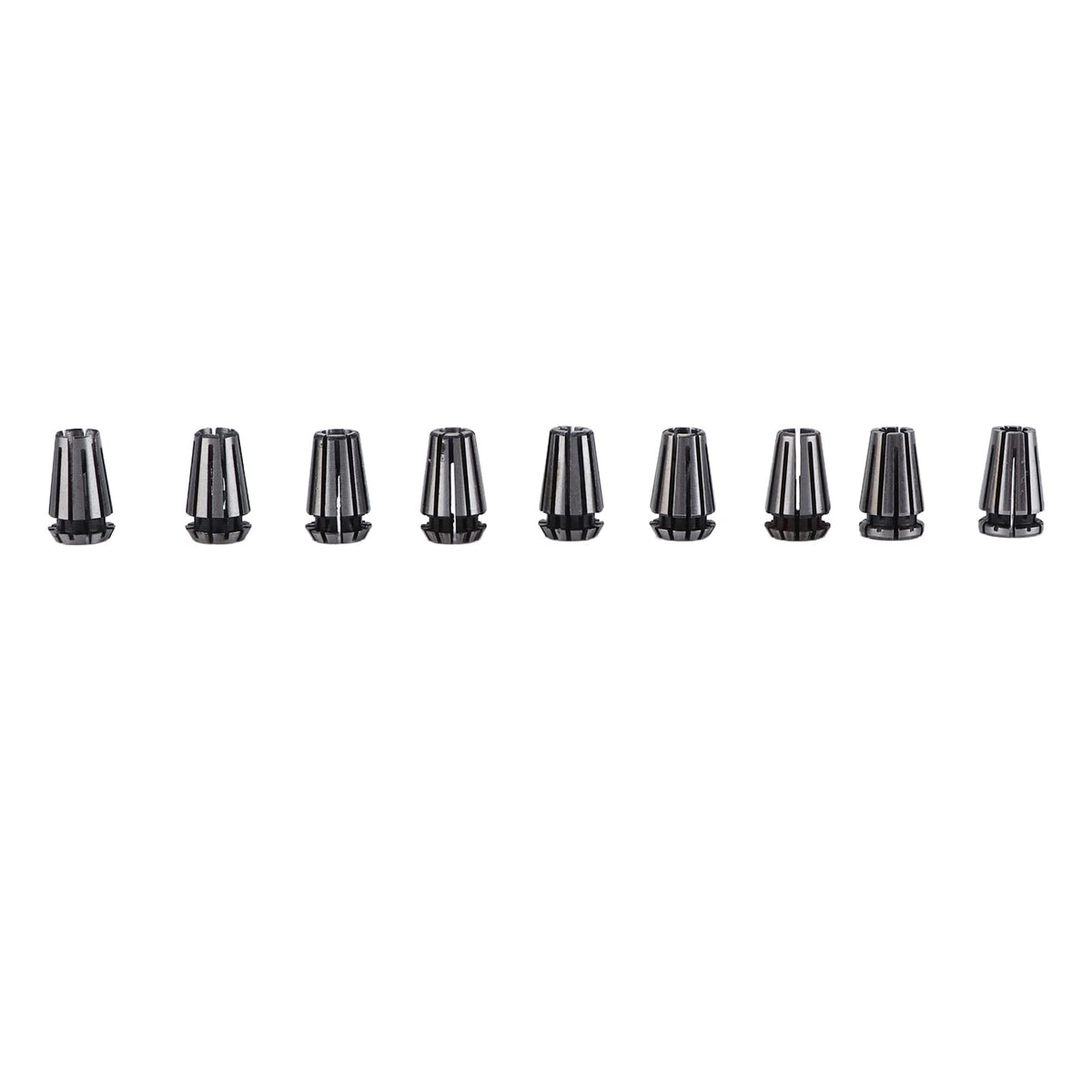 Phefop ER8 Collet Set 9pcs, High Speed Steel Collet Chuck for CNC Milling