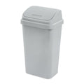 Kitchen Trash Can 13 Gallon Plastic Garbage Bin with Swing Top Lid