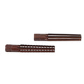 MT4 Reamer, 2Pcs Rough Fine Morse Taper Reamer High Carbon Steel Straight Shank Hand Reamer (MT4#)