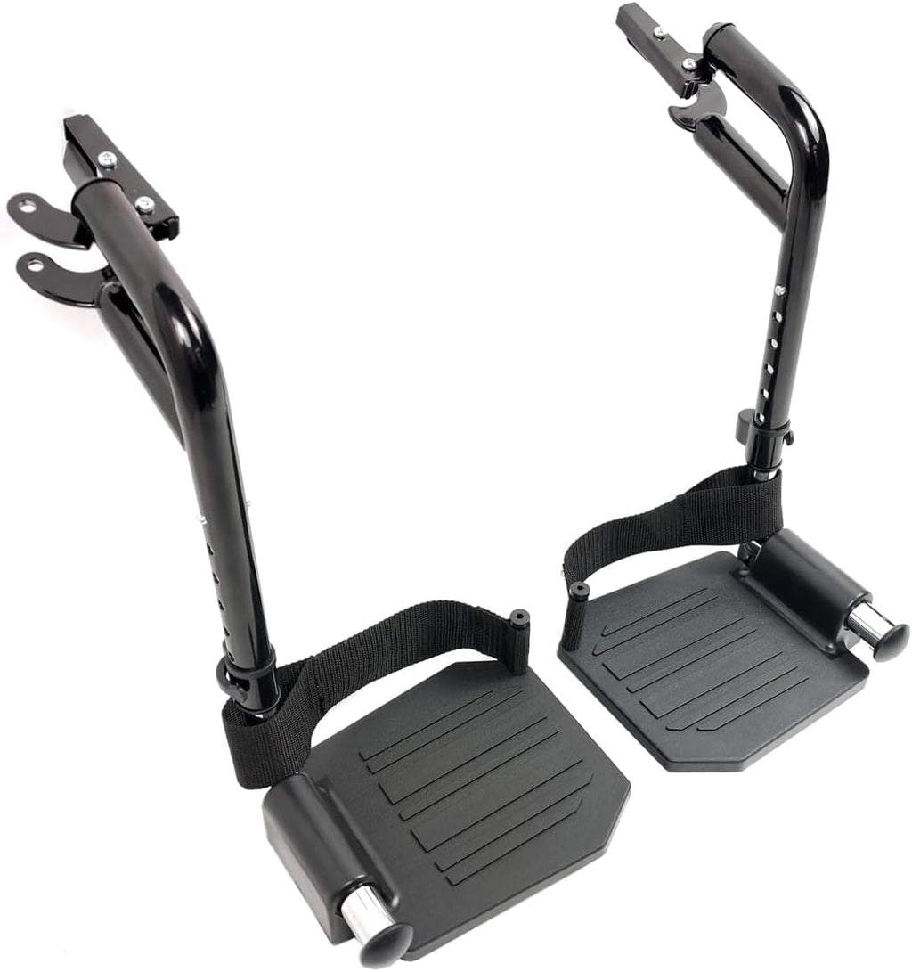 Wheelchair footrest pad,Elevating Leg Rest,Swing-Away Footrests for Standard Wheelchairs and Transport Chair, Footplates and Heel Loops, Universal Replace Parts.Same Function as T93HEP, PH-SF.