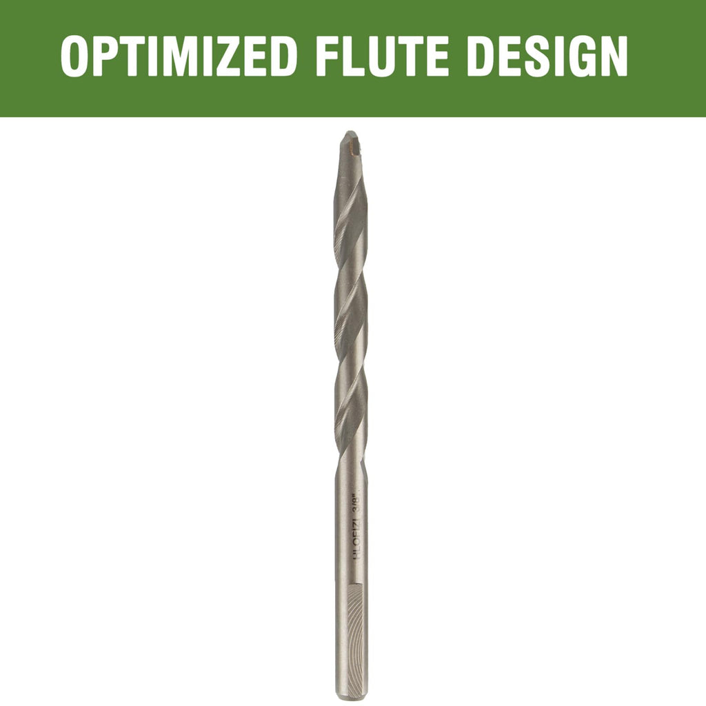 HLOFIZI 3/8" x 6" Masonry Drill Bits 3/8 inch Concrete Hammer Drill Bits Carbide Tipped, for Cement, Brick, Stone, 2 Pack