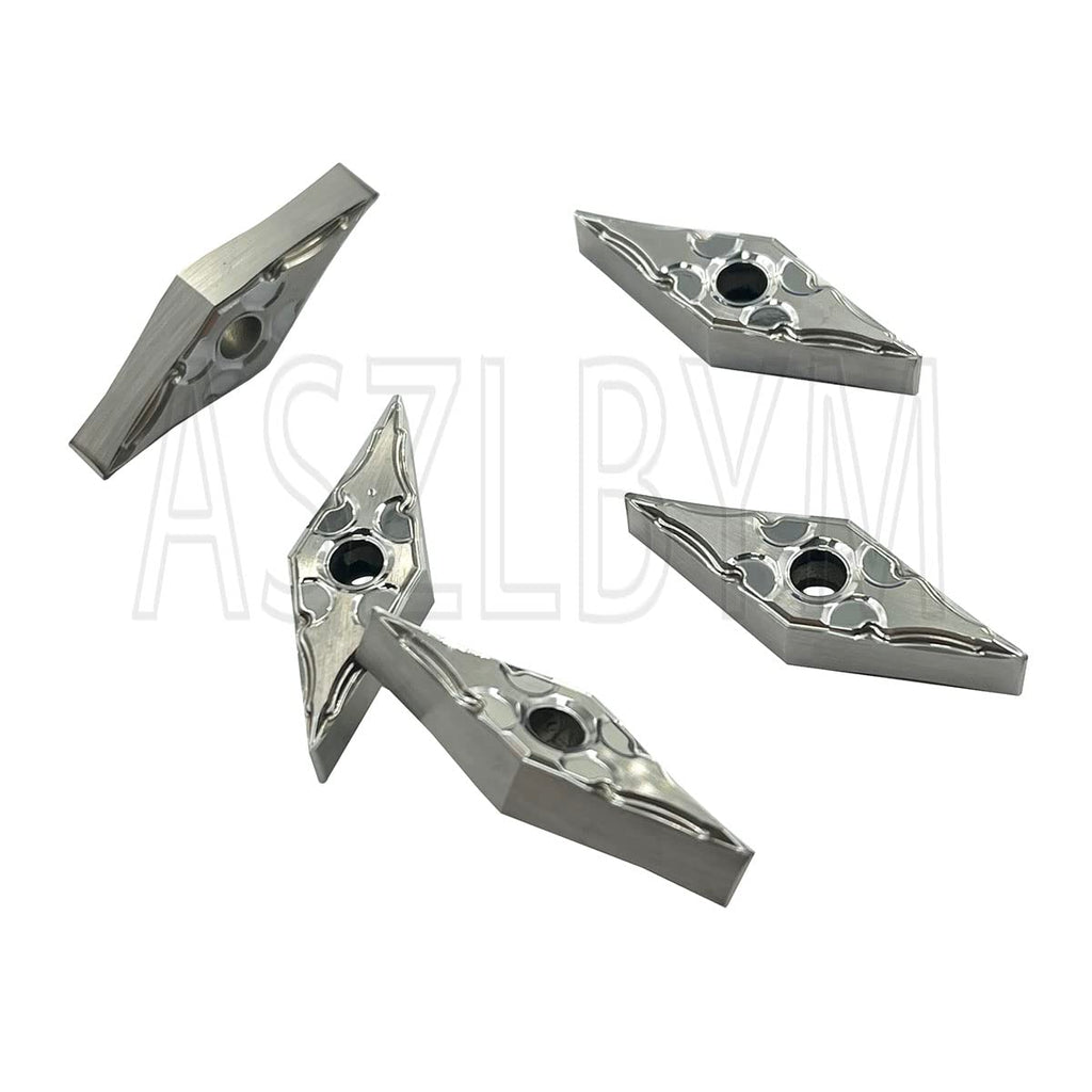 10pcs VNMG160404-HA H01/VNMG331-HA H01 Carbide Aluminum Inserts for Turning Carbide Aluminum Inserts Cutting, Carbide Inserts can Process, Aluminum Alloy, die-cast Aluminum, Wood