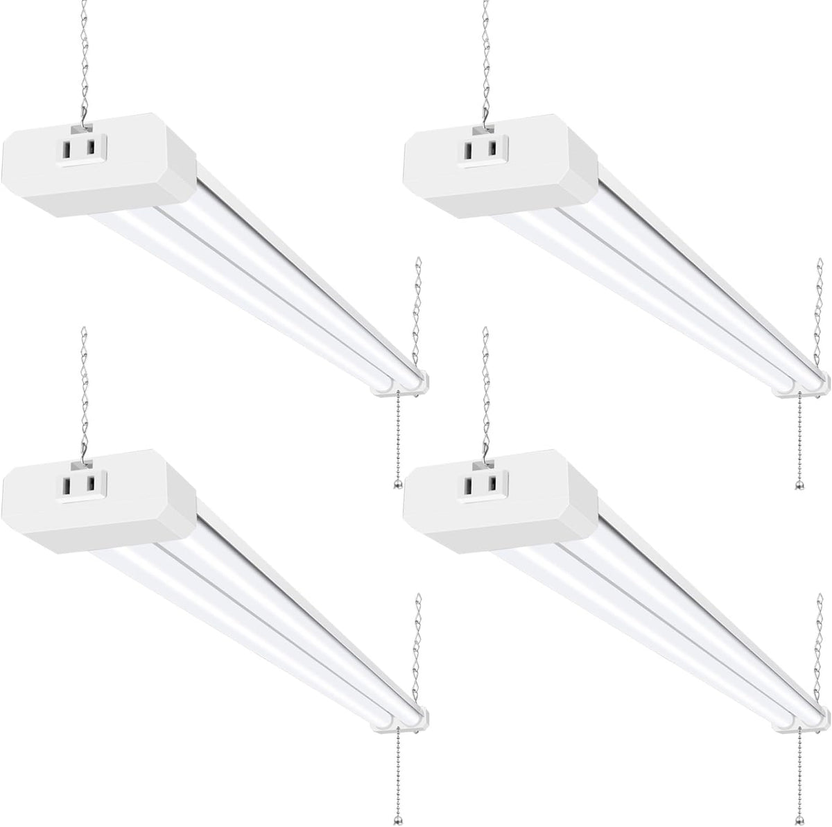 hykolity 4 Pack 4FT LED Shop Light,4400LM,5000K Daylight