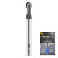 SPEED TIGER Micrograin Carbide Ball Nose End Mill - 2 Flute - ISB5/16 2T (1 Piece, 5/16") - for Milling Alloy Steels, Hardened Steel, Metal – Mill Bits Sets for DIYers & Professionals