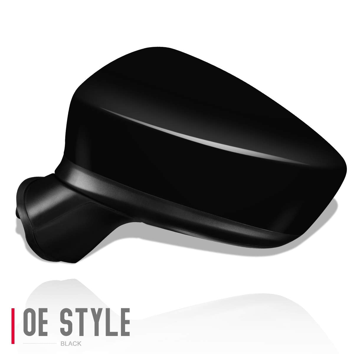 DNA Motoring OEM-MR-MA1320179 Factory Style Powered+Turn Signal Left Side Door Mirror Compatible with 14-15 Mazda 3