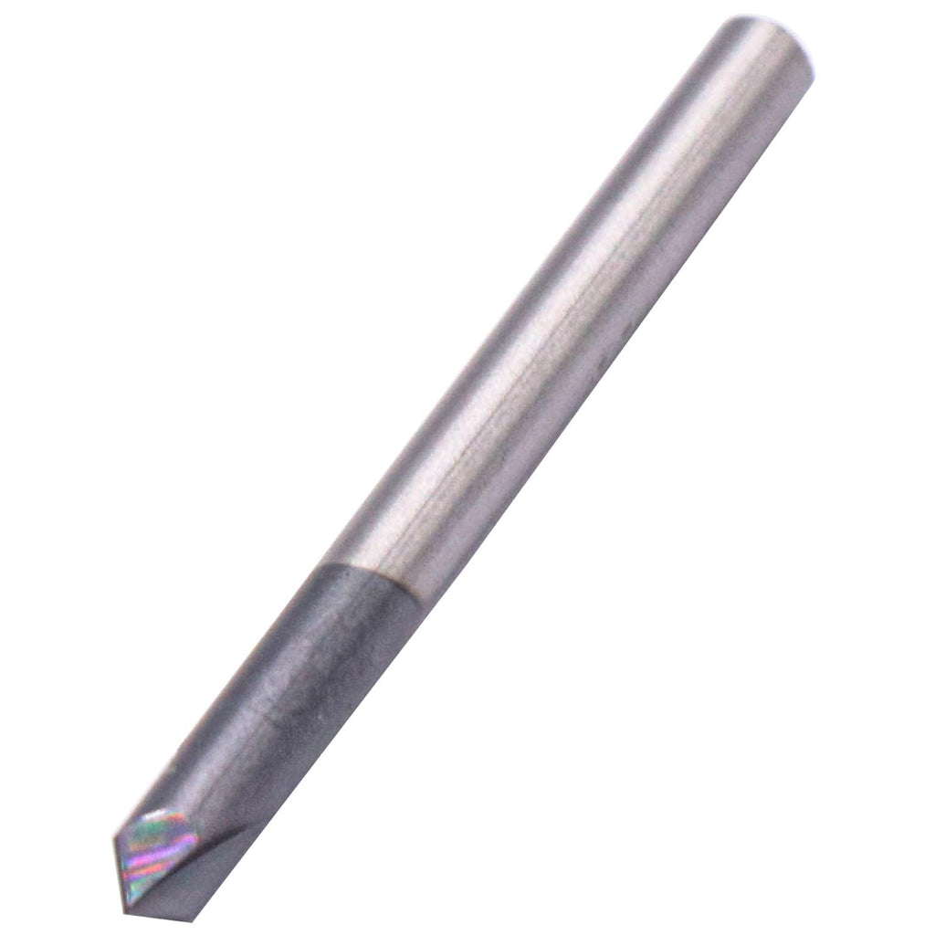 5Pcs 1/8" 2 Flute 90° Solid Carbide Chamfer End Mills - AlTiN Coated