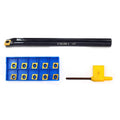 OSCARBIDE 1/2" x 7" Indexable Boring Bar, Right-Hand,10pcs Inserts