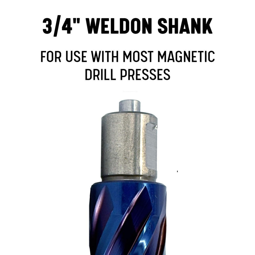 Drill America 3/4" X 2" NACO Blue (Nano-Composite) Coated Annular Cutter, ANC Series