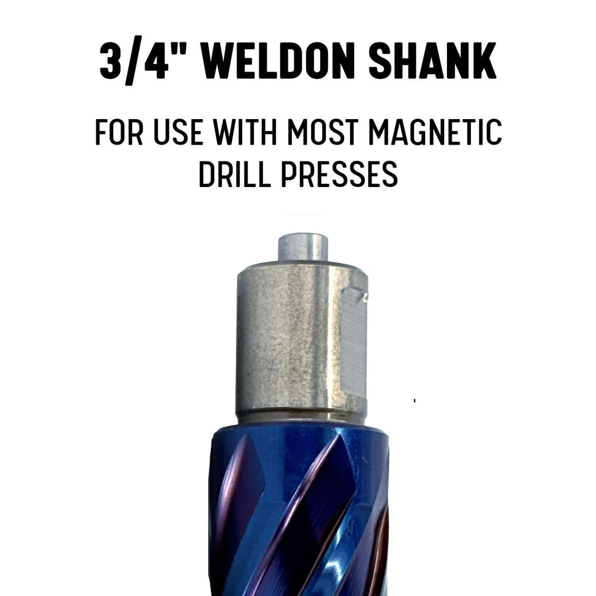 Drill America 1/2" X 2" NACO Blue (Nano-Composite) Coated Annular Cutter, ANC Series