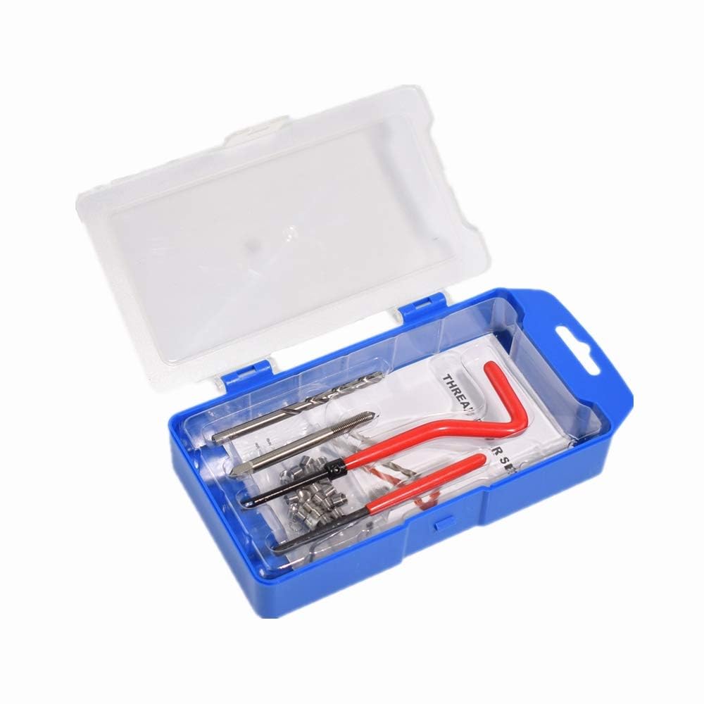 Alltooetools M9 X 1.25 Thread Repair Kit, Metric Helicoil Kit with HSS Drill Bit, 20PC Wire Thread Inserts