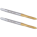 Burkit 2pcs M2.5 Titanium Coated Spiral Point Tap