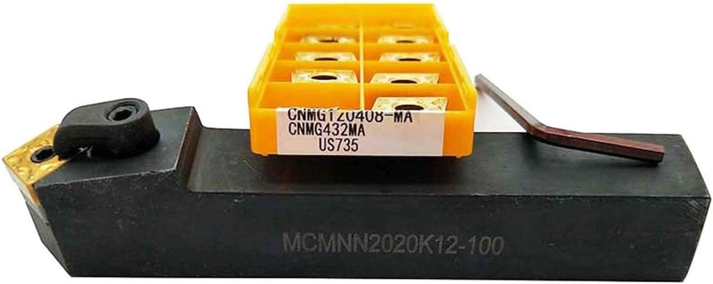 1pcs MCMNN2020K12-100 +CNMG120408 CNMG 432 CNC Machine Tool Cutting Tool CNC External Slot Groov Turning Tool Holder