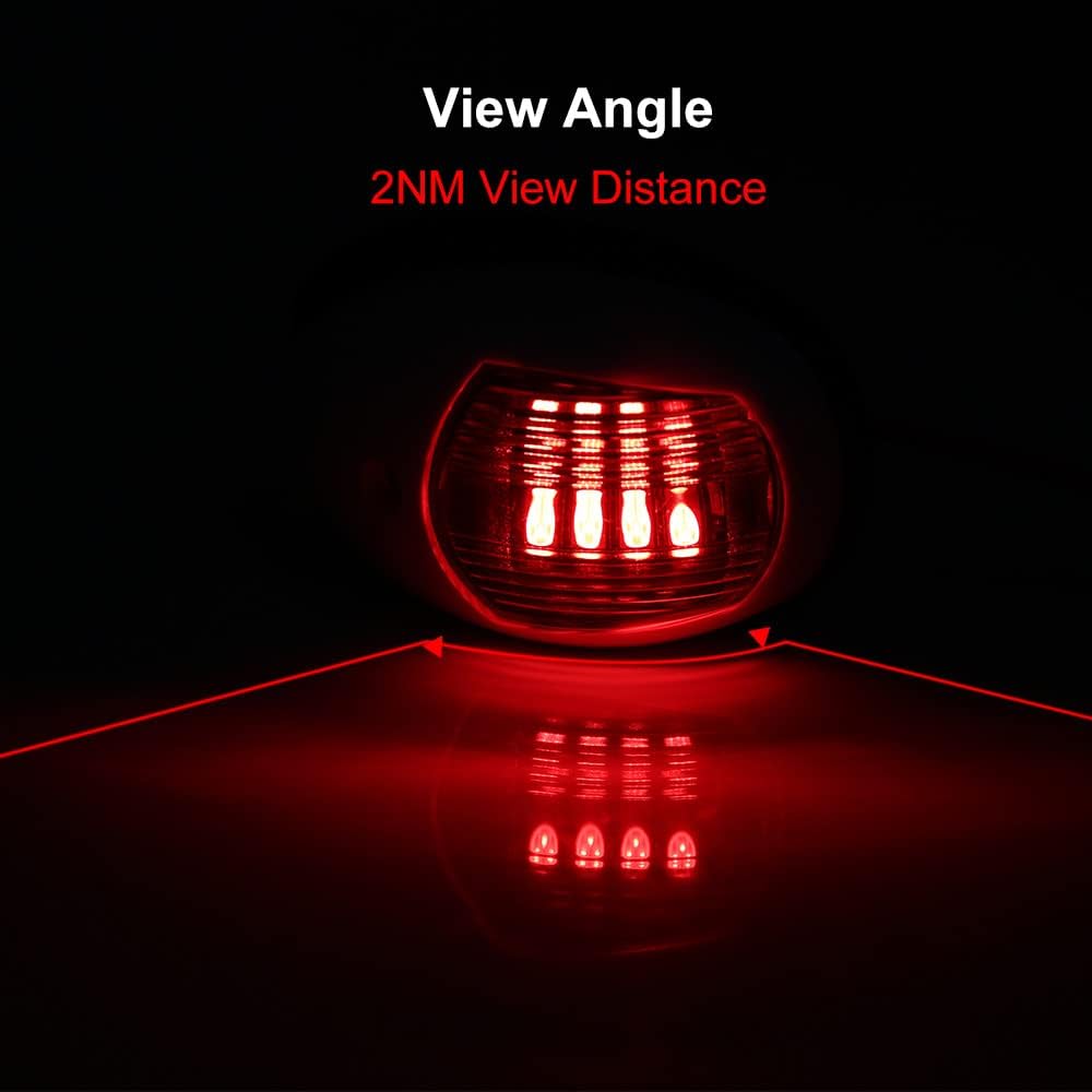 Boat Navigation Light LED Marine Navigation Bow Light (White)