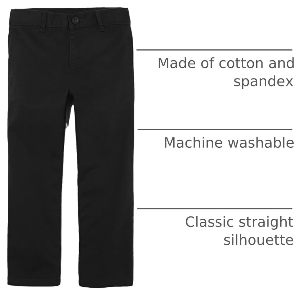 Boys Stretch Relaxed Straight Chino Pants